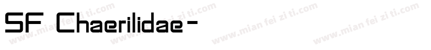 SF Chaerilidae字体转换